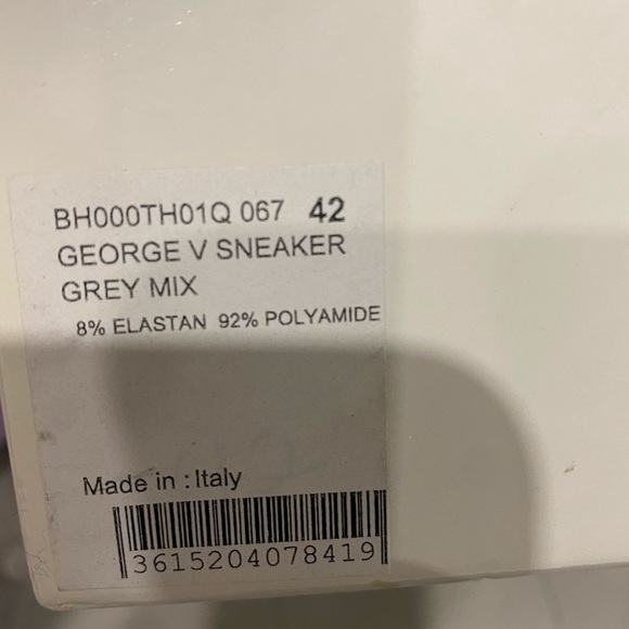 GIVENCHY ITALY MEN GEORGE v SOCK SHOES gray/white size 42 - Picture 5 of 5